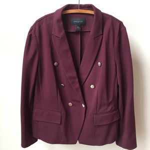 Burgundy Ann Taylor Blazer